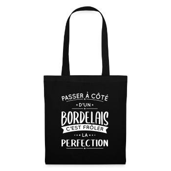 Bordelais - Frôler la perfection - Bordeaux - Sac en tissu - noir - Devant