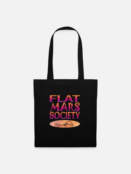 Flat Mars Society - Stoffbeutel - Schwarz