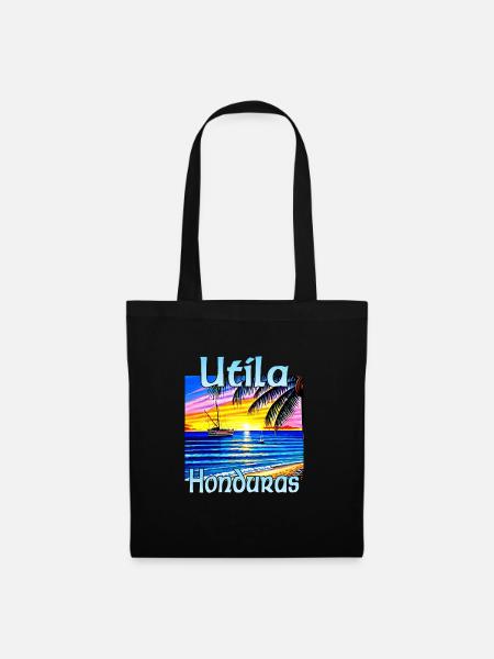 Utila Honduras - Stoffbeutel - Schwarz