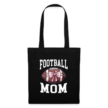 American Football Mom Geschenk - Stoffbeutel - Schwarz - Vorne