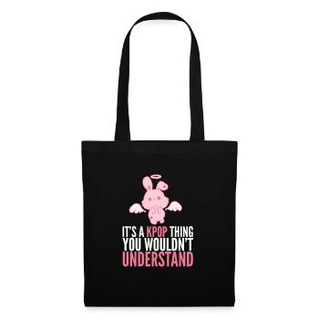 Only Kpop Fans Understand Flying Rabbit Korean - Tote Bag - black - Front