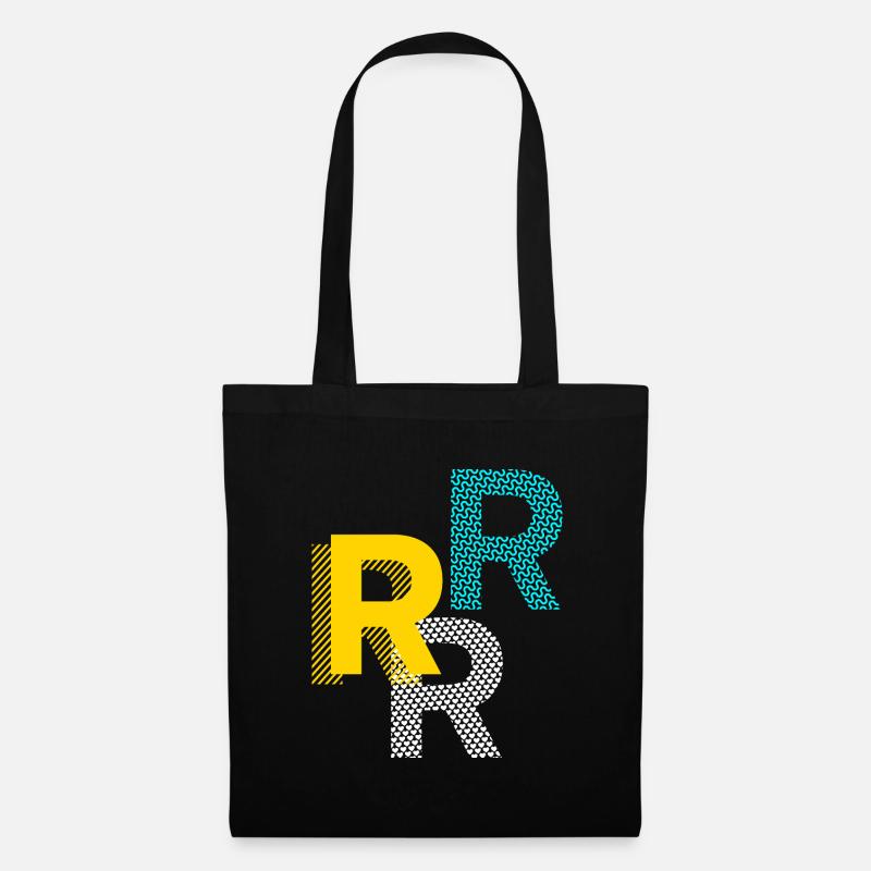 R r r r - Stoffbeutel - Schwarz