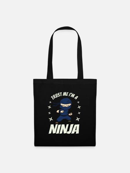 Ich bin ein Ninja - Stoffbeutel - Schwarz