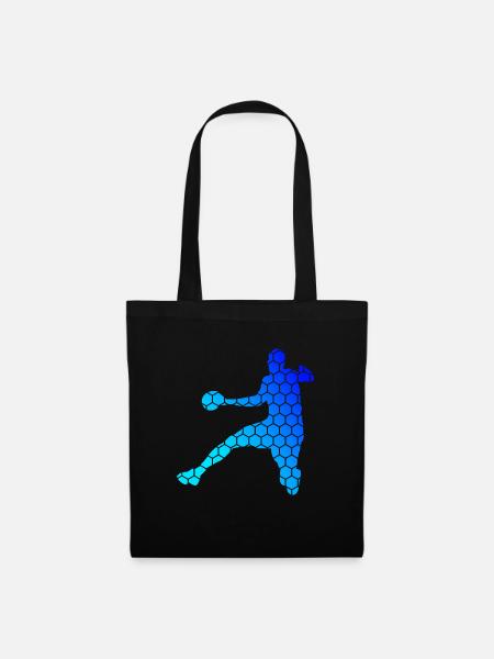 Handballspieler Handballspielen Handballer - Stoffbeutel - Schwarz