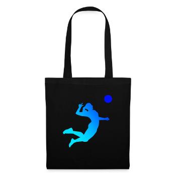 Volleyball masculin - Sac en tissu - noir - Devant