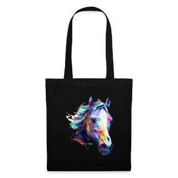 Beautiful horsehead mosaic design - Tote Bag - black - Front