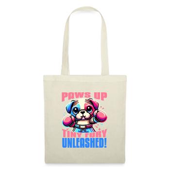 PAWS UP TINY FURY UNLEASHED MIGNON CHIEN KAWAII BOXE - Sac en tissu - nature - Devant