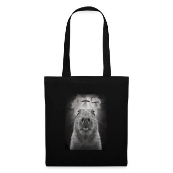 Capybara Selfie OVNI Extraterrestres Drôles D’animaux Photos - Sac en tissu - noir - Devant