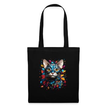 Chat du Bengale - Sac en tissu - noir - Devant