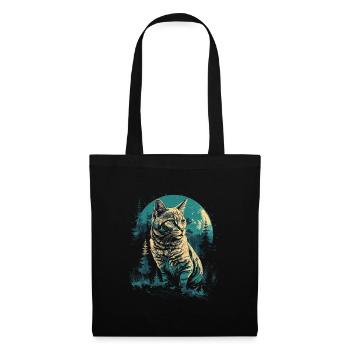Chat du Bengale - Sac en tissu - noir - Devant