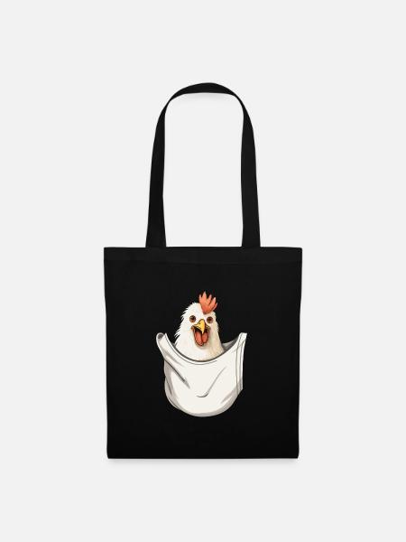 Chicken In Pocket - Stoffbeutel - Schwarz