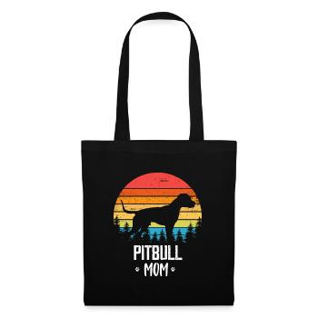 American Pitbull Terrier Pit Bull - Sac en tissu - noir - Devant