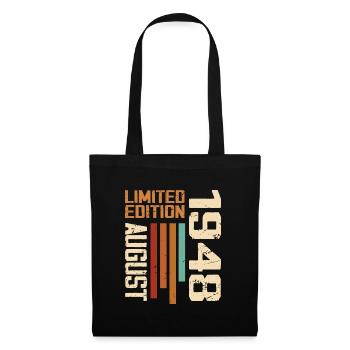 August 1948 Birthday Gift August 1948 August - Tote Bag - black - Front