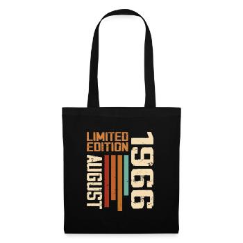August 1966 Birthday Gift August 1966 August - Tote Bag - black - Front