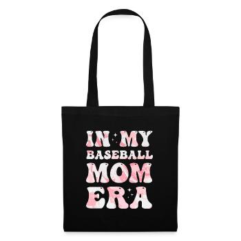 À l’époque de ma mère de baseball, maman de baseball colorée - Sac en tissu - noir - Devant