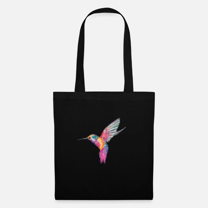 Kolibri - Stoffbeutel - Schwarz