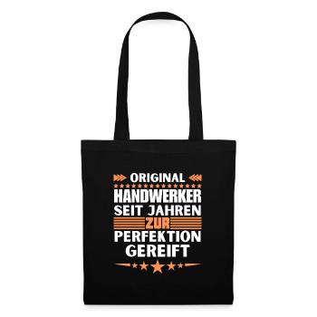 Craftsmen matured to perfection - Tote Bag - black - Front