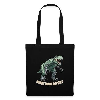 T-Rex with prostheses. What now...? Funny Rex - Tote Bag - black - Front