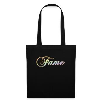 Fame Diamond Rainbow frech cooler Schriftzug - Stoffbeutel - Schwarz - Vorne