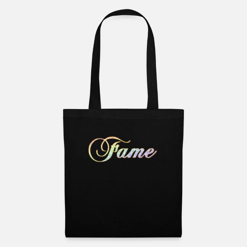 Fame Diamond Rainbow frech cooler Schriftzug - Stoffbeutel - Schwarz