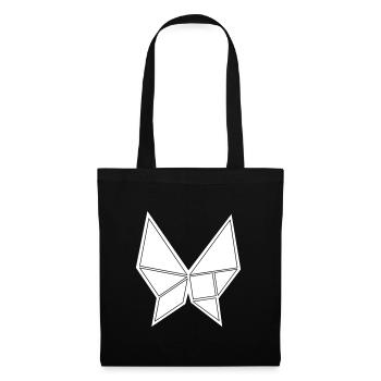 Schmetterling Tangram Black Edition No.1 - Stoffbeutel - Schwarz - Vorne