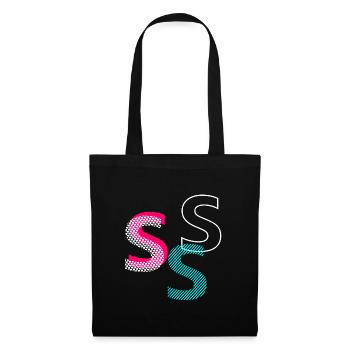 S Initiale - Sac en tissu - noir - Devant