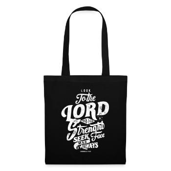 LORD STRONG STRONGER FEEL JESUS GOD BIBLE MOTIVES - Tote Bag - black - Front