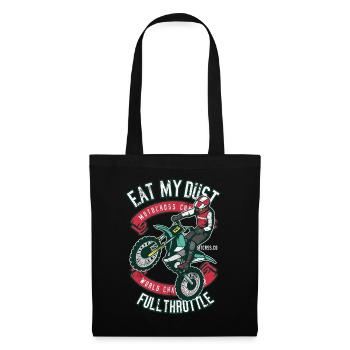 MANGEZ MON CADEAU MOTO MOTOCROSS POUSSIÈRE - Sac en tissu - noir - Devant