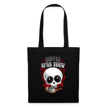 KAFFEE NACH DEM TOD - Stoffbeutel - Schwarz - Vorne