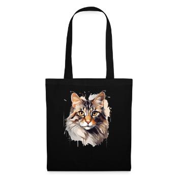 The Mysterious Cat - Tote Bag - black - Front