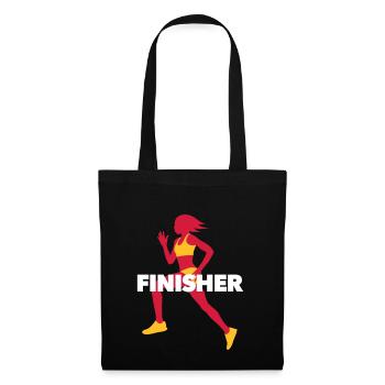Running Finisher - Run - Fitness - Tote Bag - black - Front