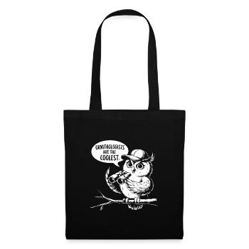 Ornithologists are the coolest funny owl - Tote Bag - black - Front