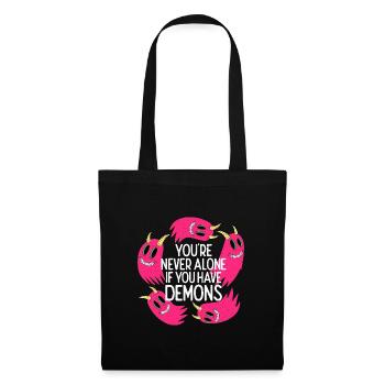 You're Never Alone If You Have Demons - Tote Bag - black - Front
