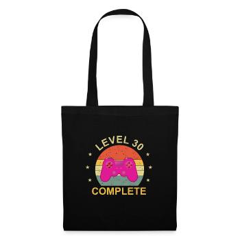 Niveau 30 terminé - Sac en tissu - noir - Devant