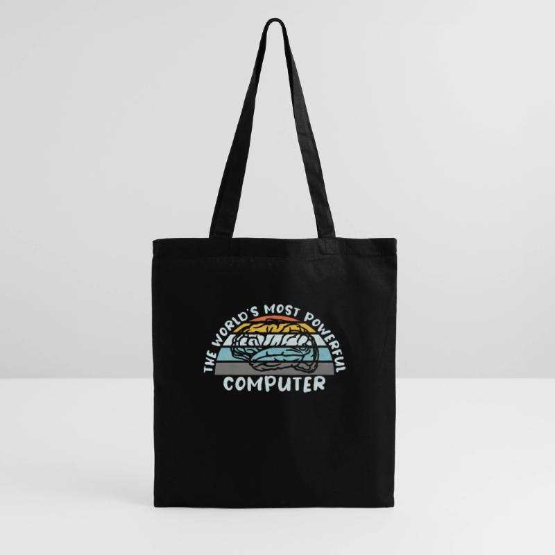COMPUTER BRAIN LINUX SUPERBRAIN GEEK VINTAGE TECH Tote Bag