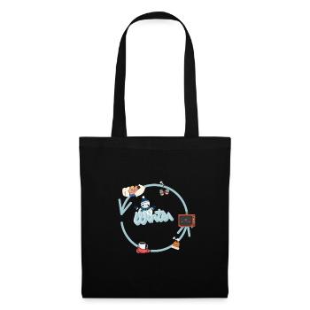 L’hiver arrive - Sac en tissu - noir - Devant