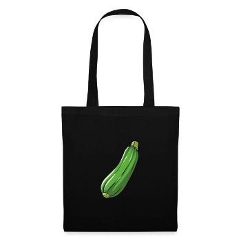 Zucchini - Stoffbeutel - Schwarz - Vorne