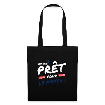 Football France - équipe de football de football - Sac en tissu - noir - Devant