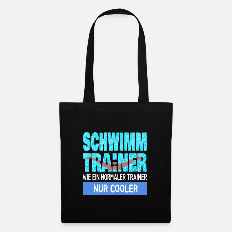 Schwimmtrainer - Stoffbeutel - Schwarz