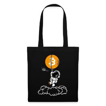 Bitcoin Astronaut - Stoffbeutel - Schwarz - Vorne