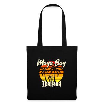 Vintage Maya Bay Thaïlande - Sac en tissu - noir - Devant