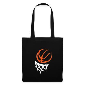 Basketballer Basketballerin Basketball Geschenk - Stoffbeutel - Schwarz - Vorne