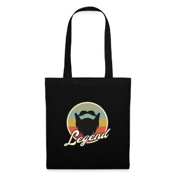 vintage retro full bee legend motif - Tote Bag - black - Front