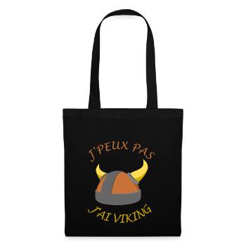 J'peux pas j'ai viking - Sac en tissu - noir - Devant