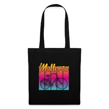Vintage Bike Mallorca Sunset - Tote Bag - black - Front
