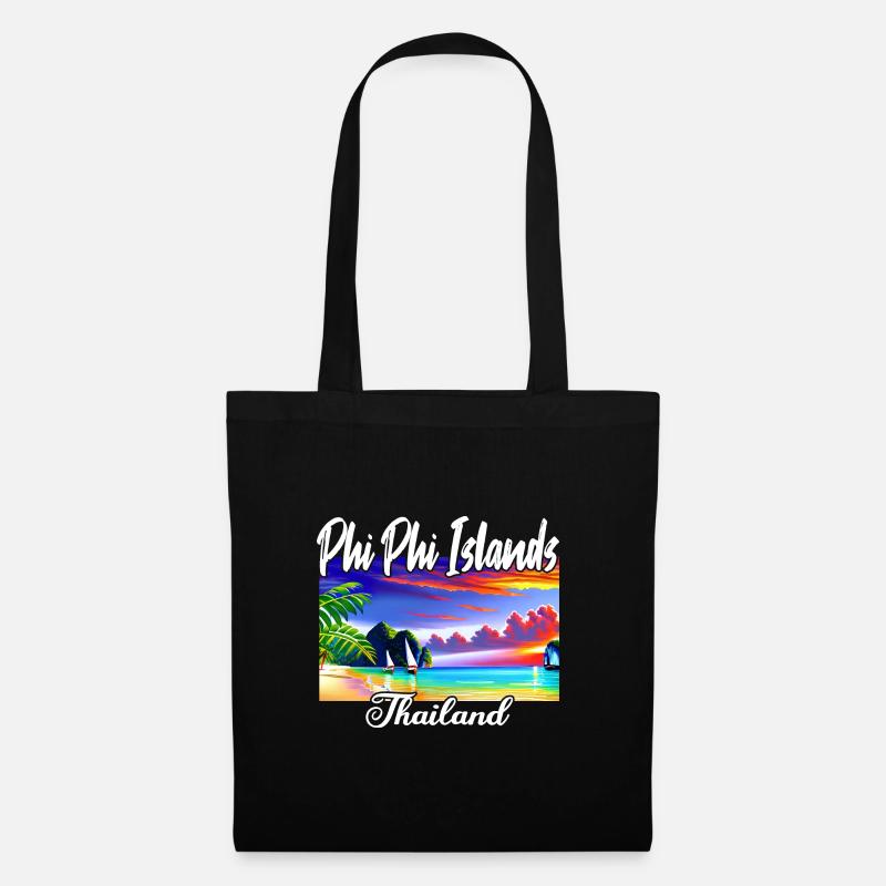 Phi Phi Island Thailand - Stoffbeutel - Schwarz