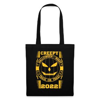 Creepy Halloween 2022 T-Shirt - Tote Bag - black - Front