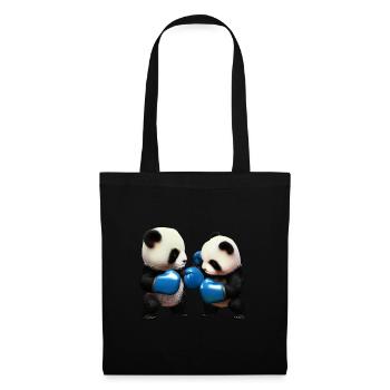 Fighting Panda Bears - Tote Bag - black - Front