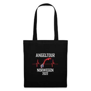 Angeltour Norwegen 2022 - Stoffbeutel - Schwarz - Vorne