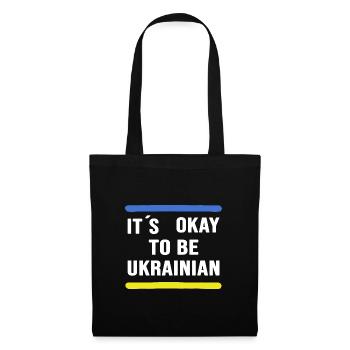 UKRAINE slava ukraini Ukrainer & Ukrainerin - Stoffbeutel - Schwarz - Vorne